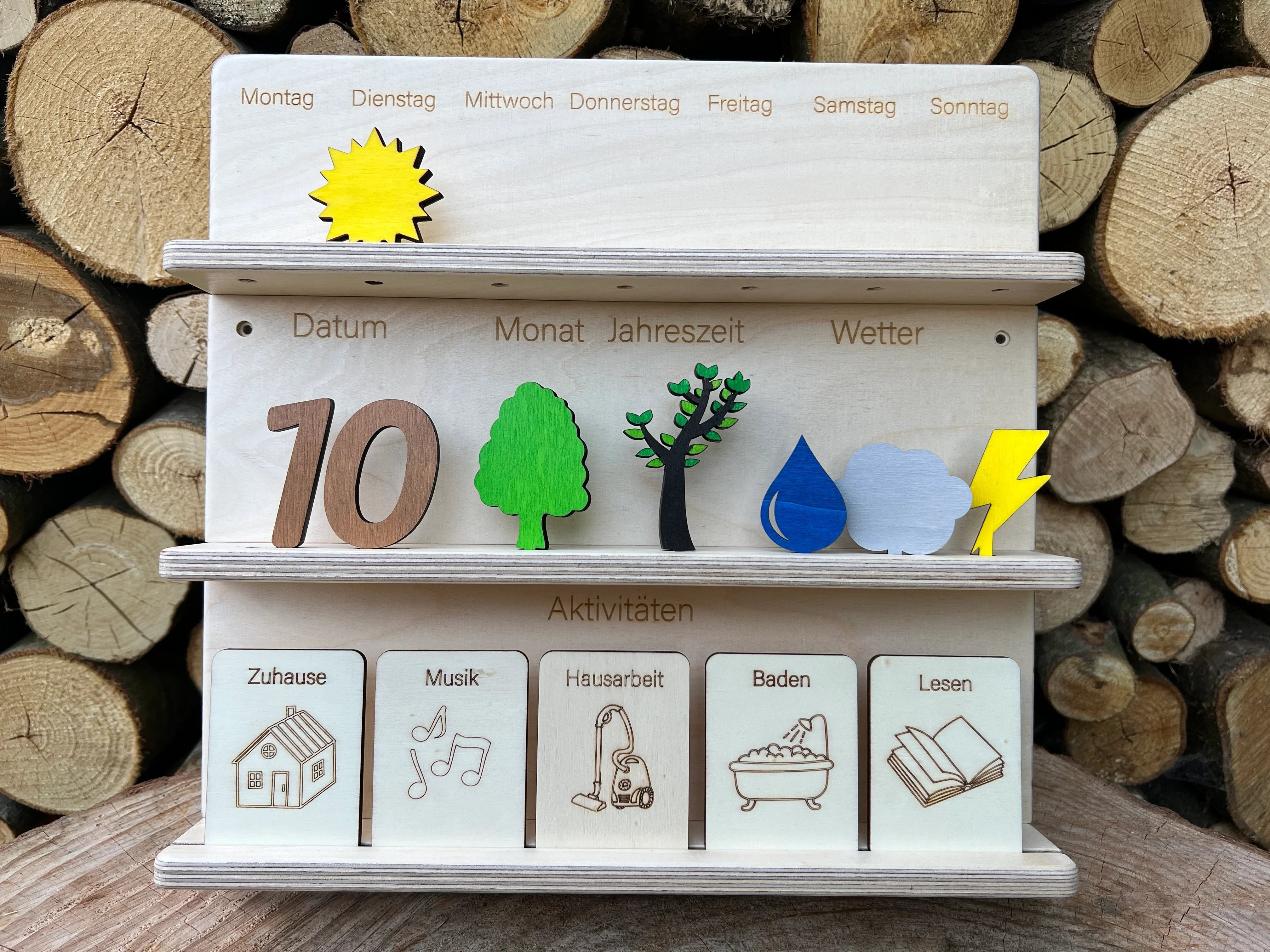 Ewiger Kalender mit Tagesablauf Vorteilsset - besonderlich.de -ewiger Kalender Kinder