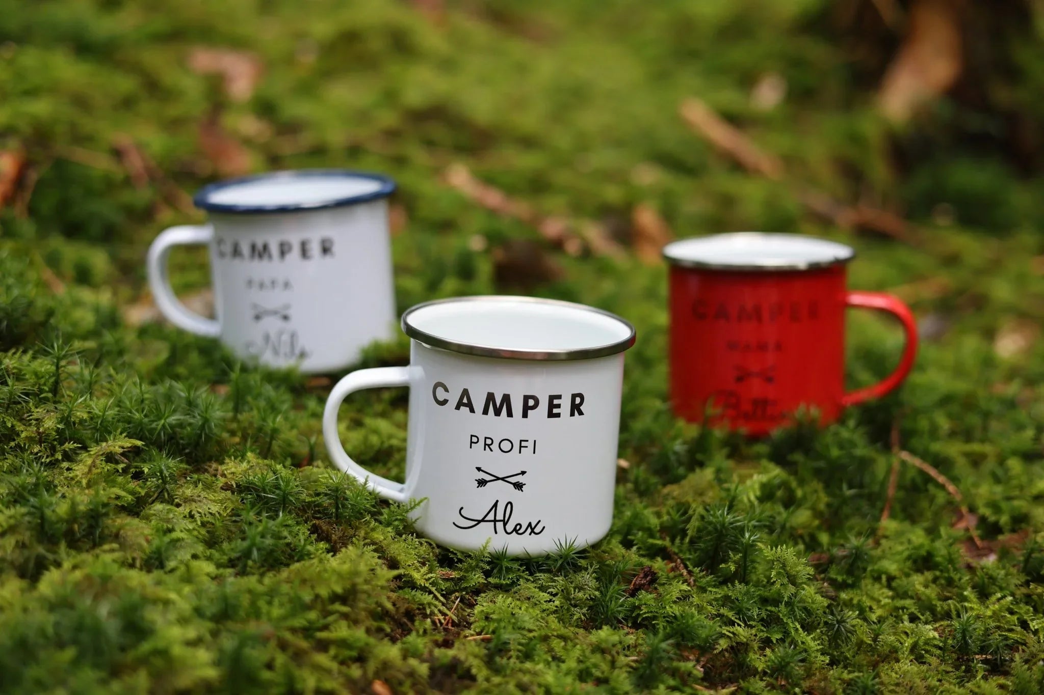 camping tasse personalisiert Emailletasse Camper personalisiert – Tasse personalisiert