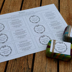 Etiketten für eingefilzte Seiten - PDF Download - besonderlich.de - diy geschenk