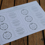 Etiketten für eingefilzte Seiten - PDF Download - besonderlich.de - diy geschenk