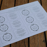 Etiketten für eingefilzte Seiten - PDF Download - besonderlich.de - diy geschenk