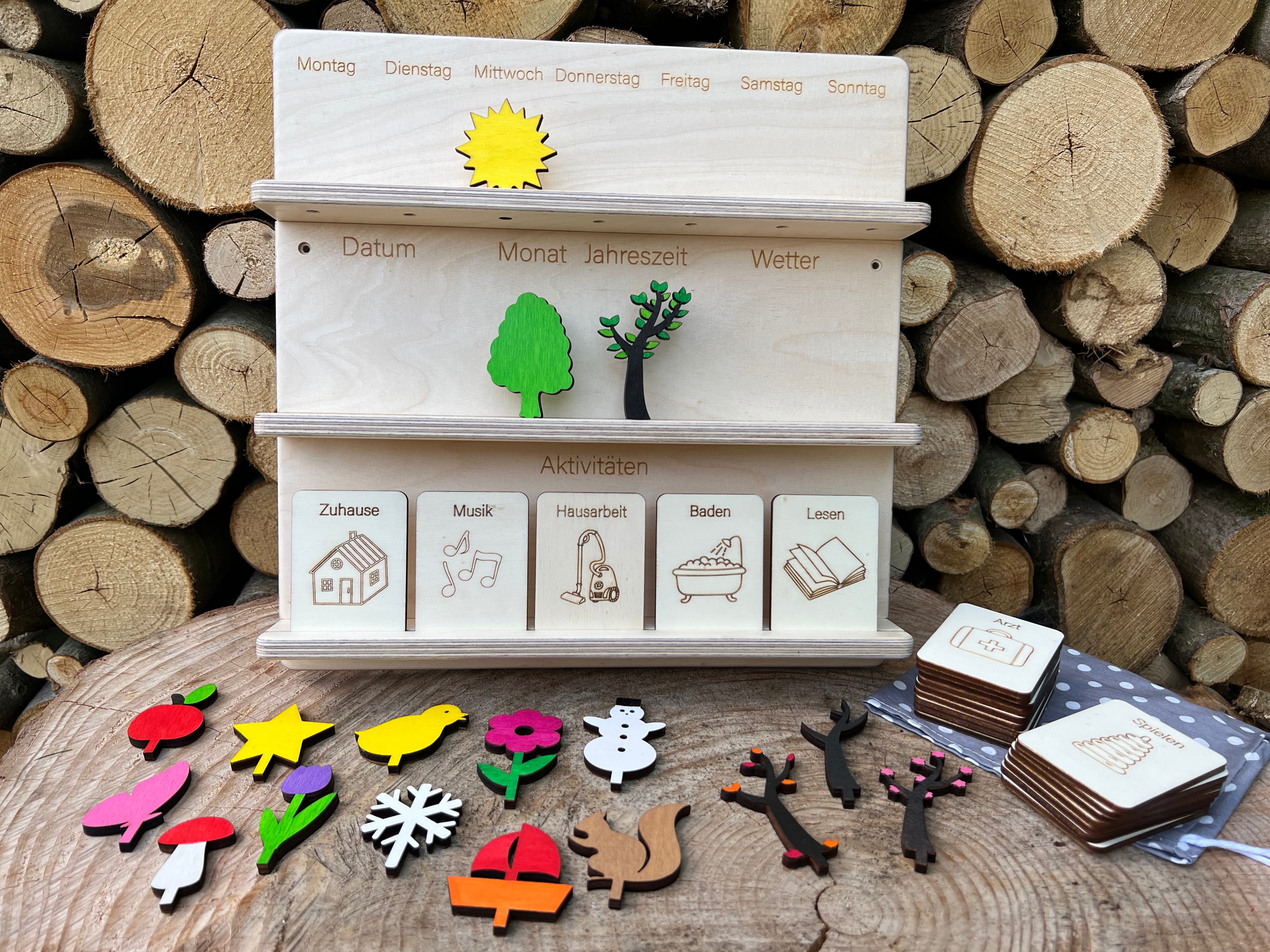 Ewiger Kalender mit Tagesablauf Vorteilsset - besonderlich.de -ewiger Kalender Kinder