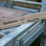 Zollstock für Bauherren personalisiert (Druck) - besonderlich.de - Einzugsgeschenk