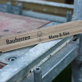 Zollstock für Bauherren personalisiert (Druck) - besonderlich.de - Einzugsgeschenk