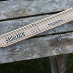 Zollstock für Bauherren personalisiert (Druck) - besonderlich.de - Bauherrin