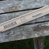 Zollstock für Bauherren personalisiert (Druck) - besonderlich.de - Bauherrin