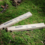 Zollstock für Bauherren personalisiert (Druck) - besonderlich.de - Einzugsgeschenk