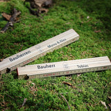 Zollstock für Bauherren personalisiert (Druck) - besonderlich.de - Einzugsgeschenk