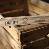 Zollstock für Bauherren personalisiert (Druck) - besonderlich.de - Bauherrin