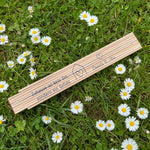 Zollstock Zuhause personalisiert (Druck) - besonderlich.de - Bauherrin