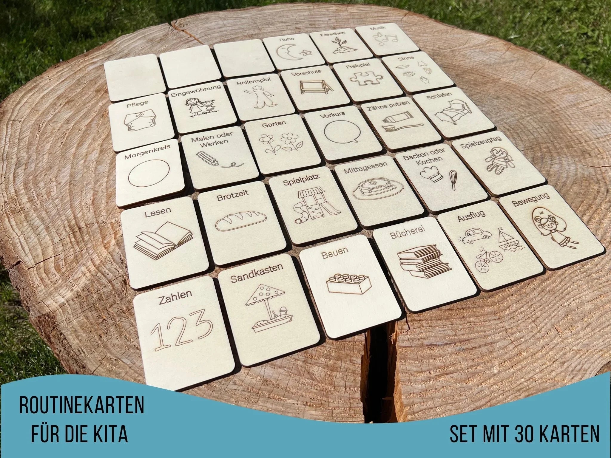 Ewiger Kalender mit Tagesablauf für Kinder - Vorteilsset - besonderlich.de -ewiger Kalender Kinder