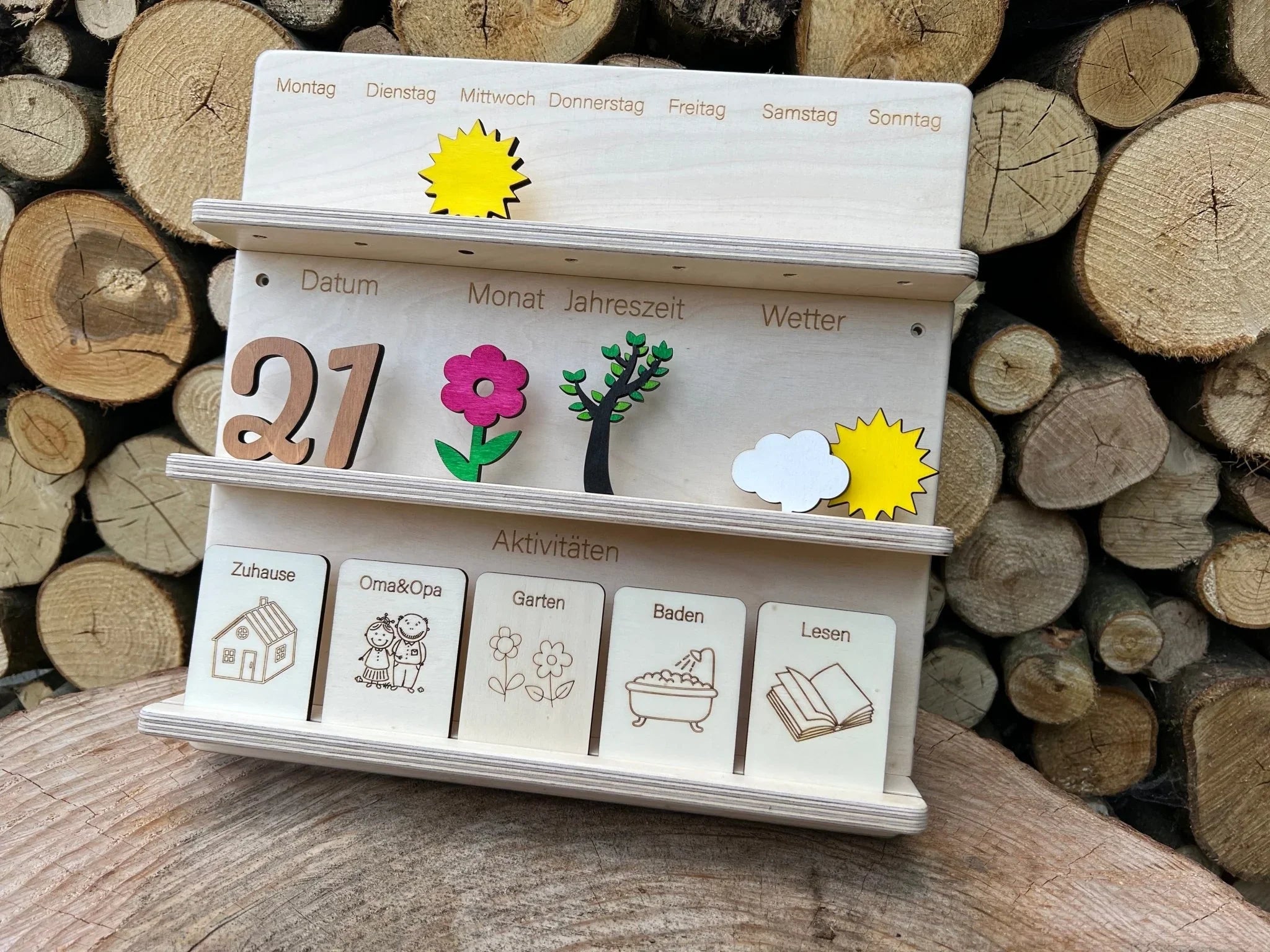 Ewiger Kalender mit Tagesablauf Vorteilsset - besonderlich.de -ewiger Kalender Kinder