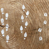Stiefelspuren Schablone für Wichtelhaus - besonderlich.de -Adventskalender Wichtel