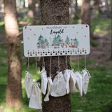 Adventskalender "Waldtiere" mit Namen - besonderlich.de - Adventskalender aus Holz