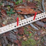 Adventskranz mit Holzkugeln und Kerzen - besonderlich.de - Adventskalender alternative