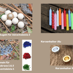 Adventskranz mit Holzkugeln und Kerzen - besonderlich.de - Adventskalender alternative