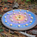 Adventsspirale mit Holzkugeln und Kerzen - besonderlich.de - Adventskalender alternative