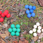 Adventsspirale mit Holzkugeln und Kerzen - besonderlich.de - Adventskalender alternative