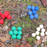 Adventsspirale mit Holzkugeln und Kerzen - besonderlich.de - Adventskalender alternative