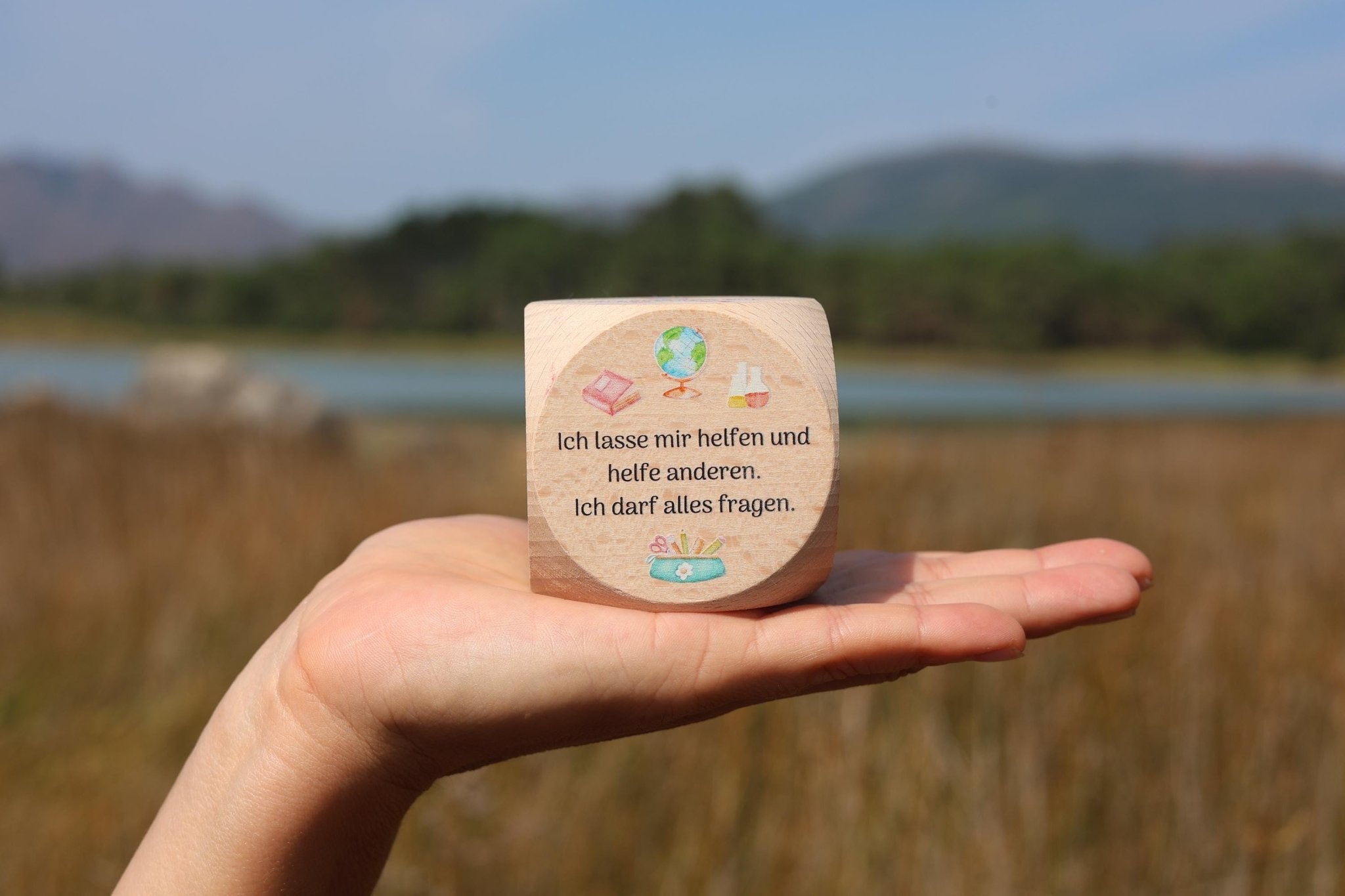 Affirmationswürfel Schulstart - besonderlich.de - achtsamkeit