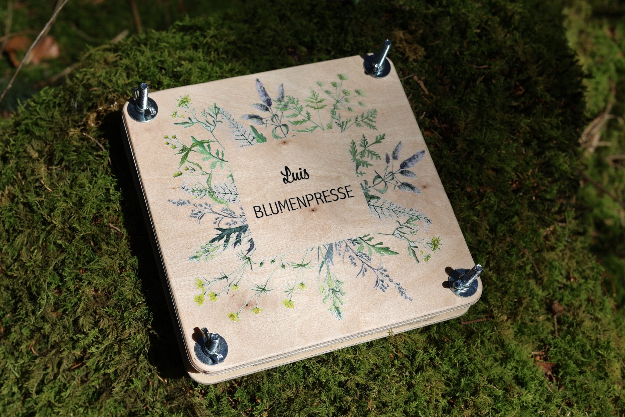 Blumenpresse Wildblumen mit Namen - besonderlich.de - Bastelidee Frühling
