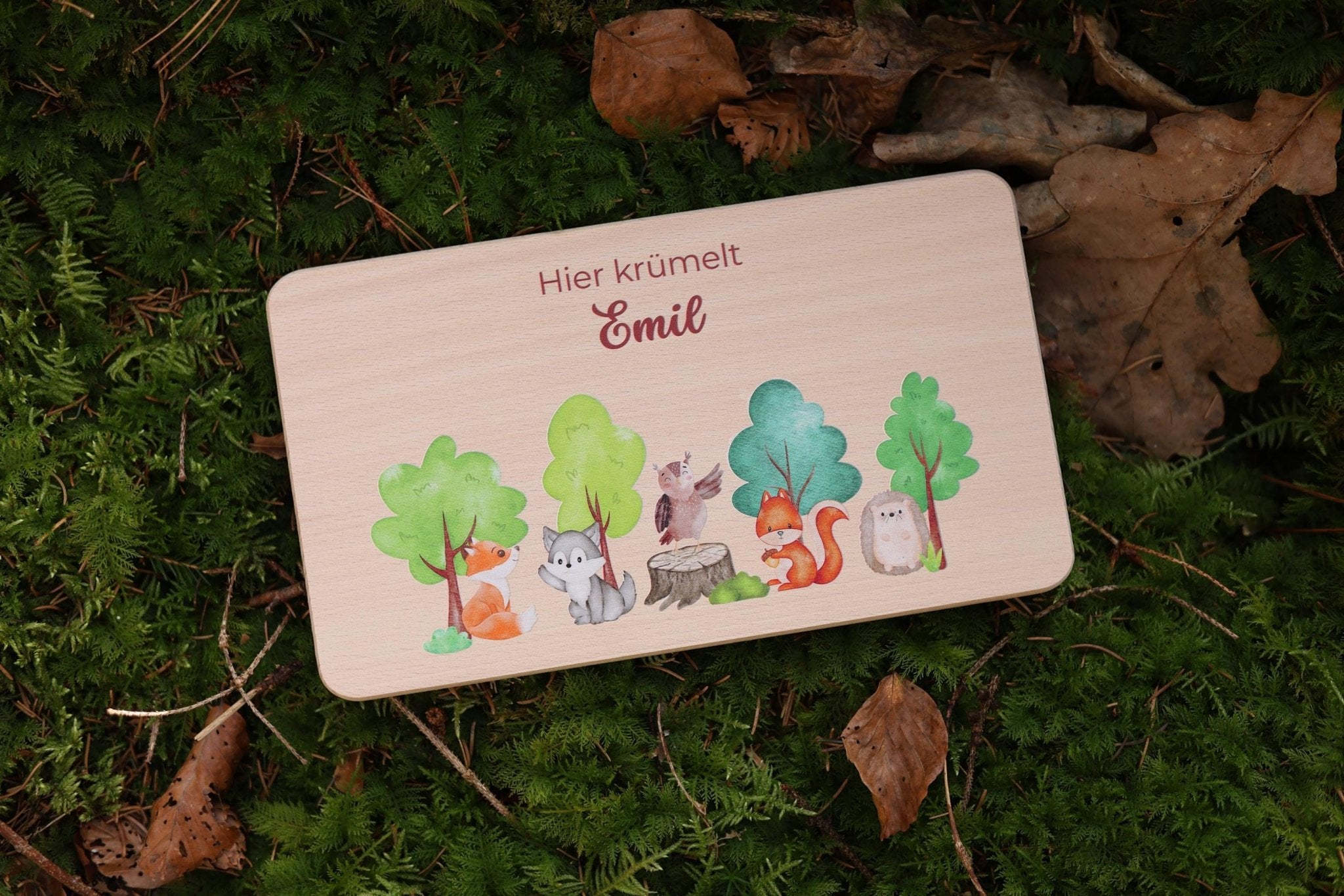 Brettchen Bauernhof personalisiertes - besonderlich.de - Babygeschenk