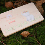 Brettchen Elefant personalisiert - besonderlich.de - Babygeschenk