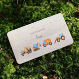 Brettchen Fahrzeuge personalisiert - besonderlich.de - Babygeschenk