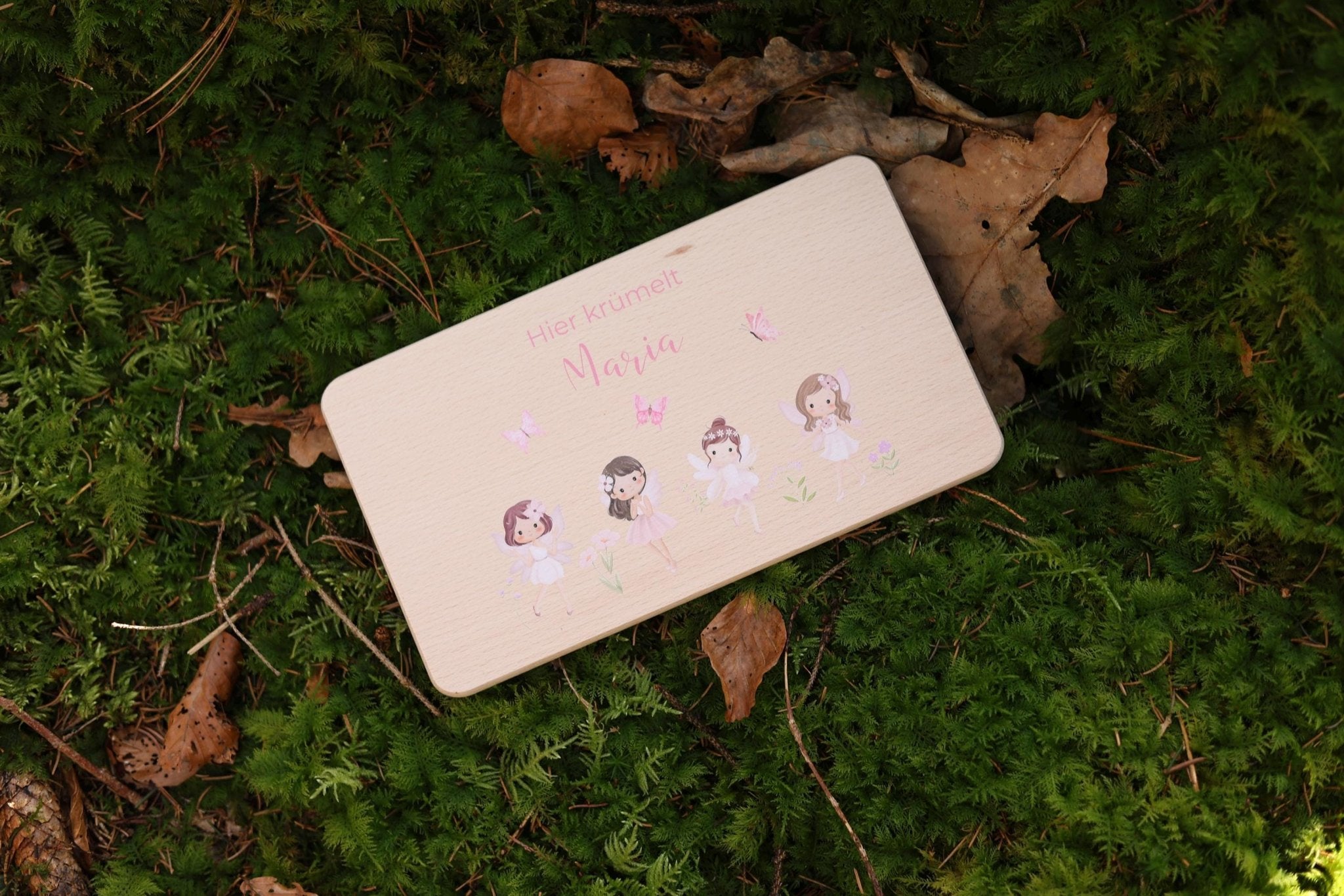 Brettchen Feen personalisiert - besonderlich.de - Babygeschenk