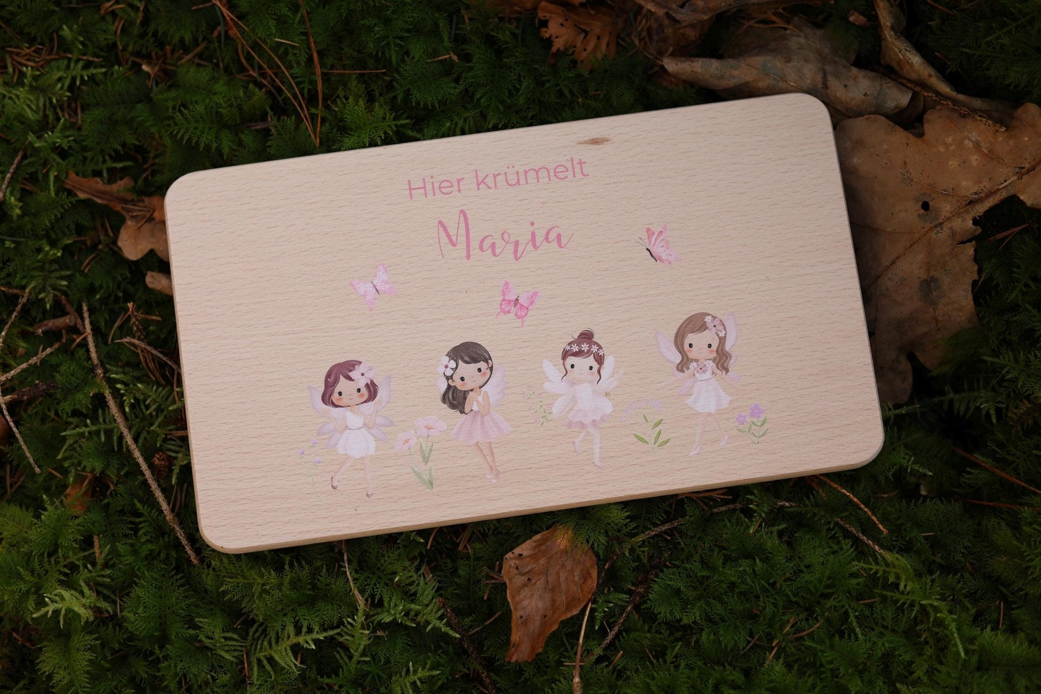Brettchen Feen personalisiert - besonderlich.de - Babygeschenk