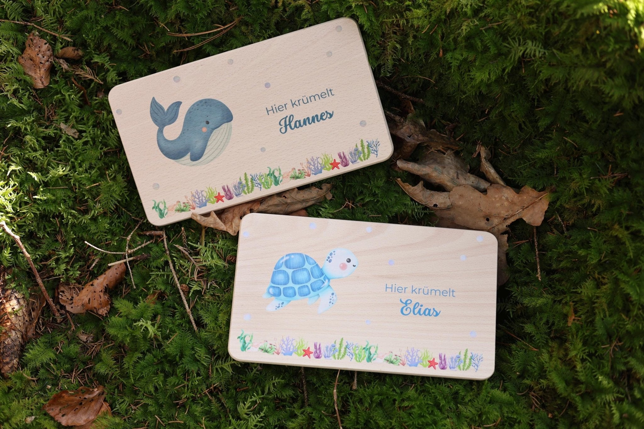 Brettchen Schildkröte personalisiert - besonderlich.de - Babygeschenk
