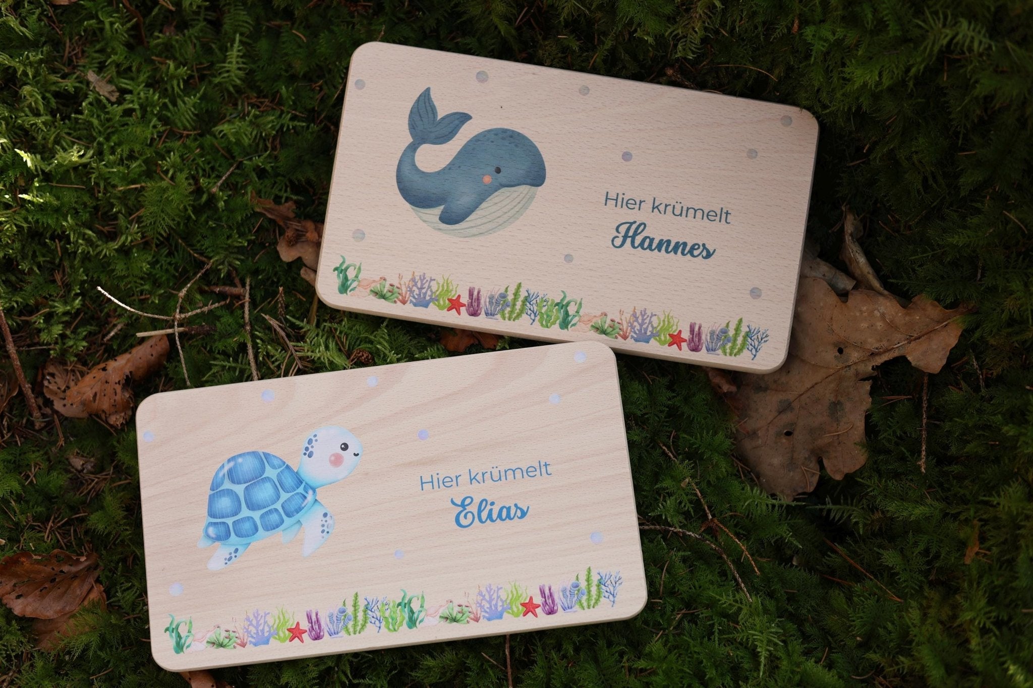 Brettchen Schildkröte personalisiert - besonderlich.de - Babygeschenk