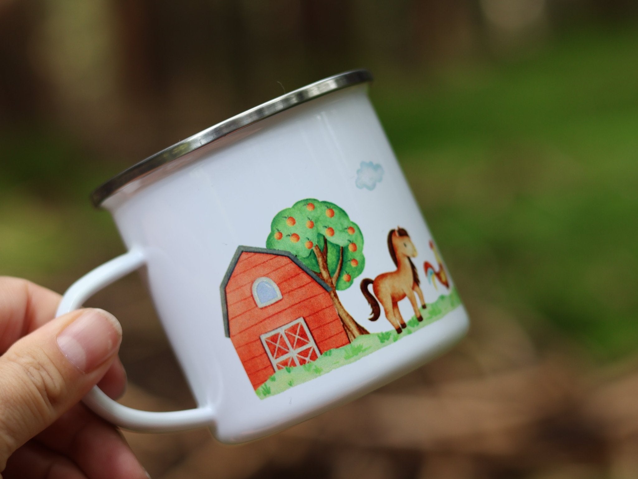 Emailtasse Bauernhof personalisiert - besonderlich.de - baby becher