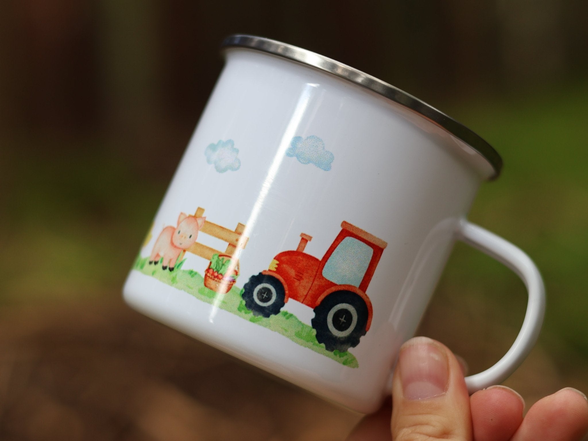 Emailtasse Bauernhof personalisiert - besonderlich.de - baby becher