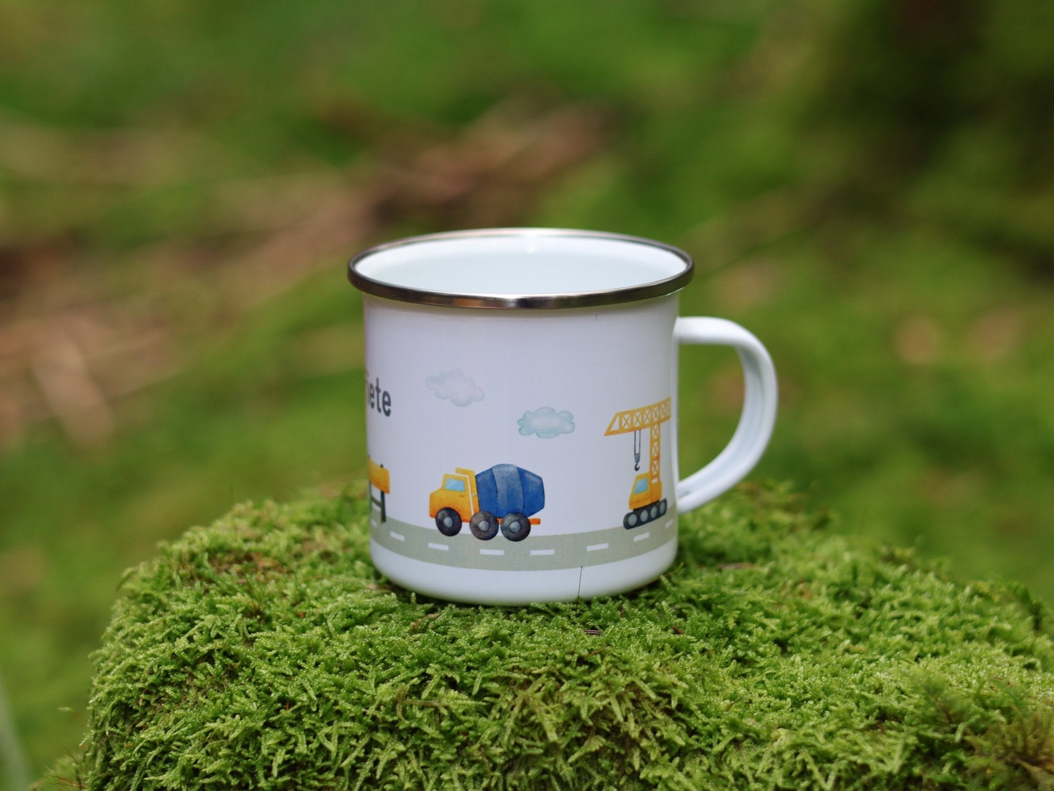 Emailtasse Baustelle personalisiert - besonderlich.de - baby becher