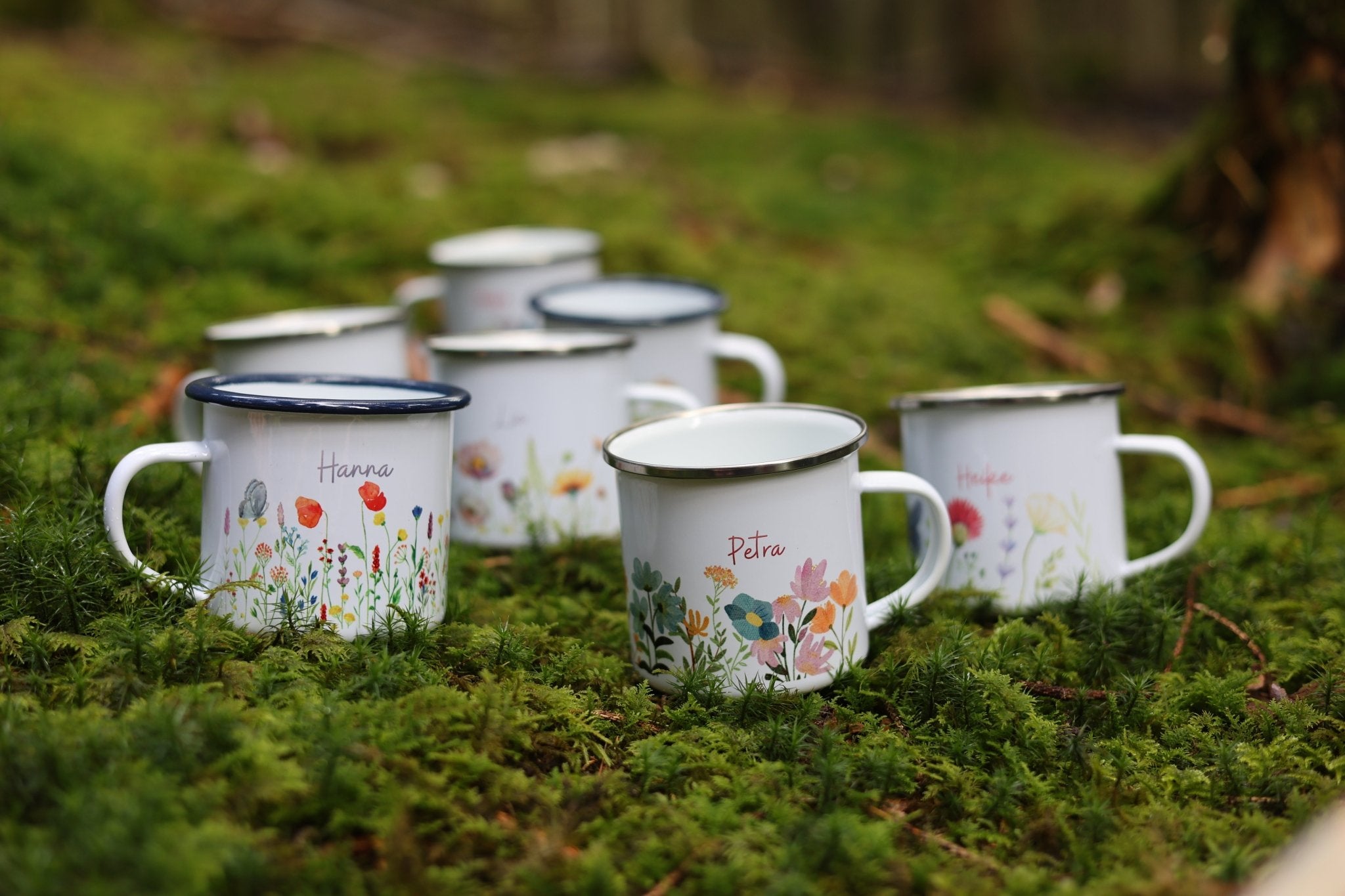 Emailtasse Blumen personalisiert - besonderlich.de - bedruckte tasse