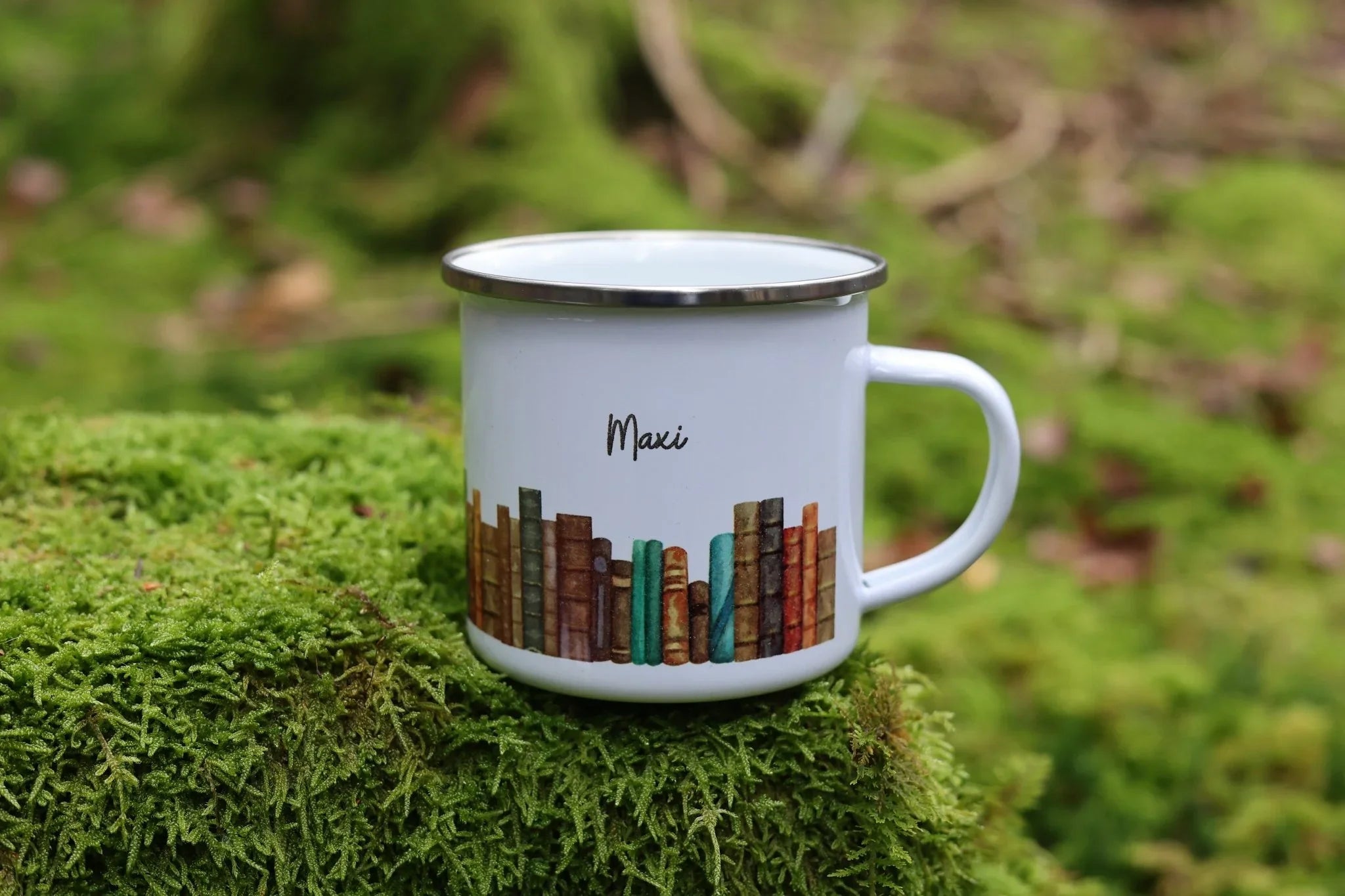 Emailtasse Bücher personalisiert – Tasse personalisiert
