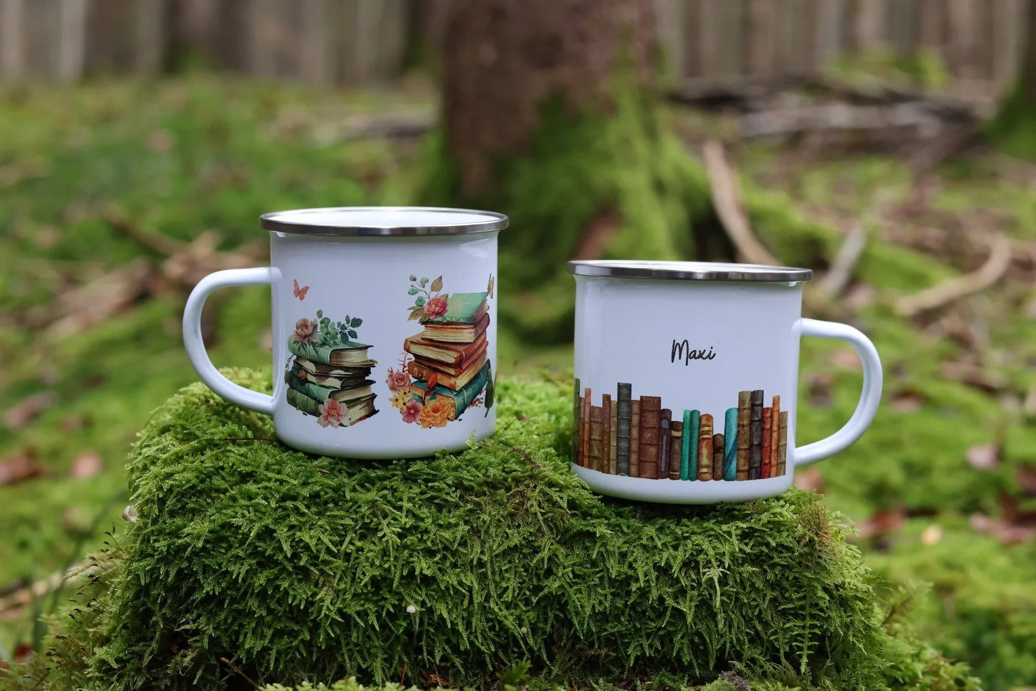 Emailtasse Bücher personalisiert – Tasse personalisiert