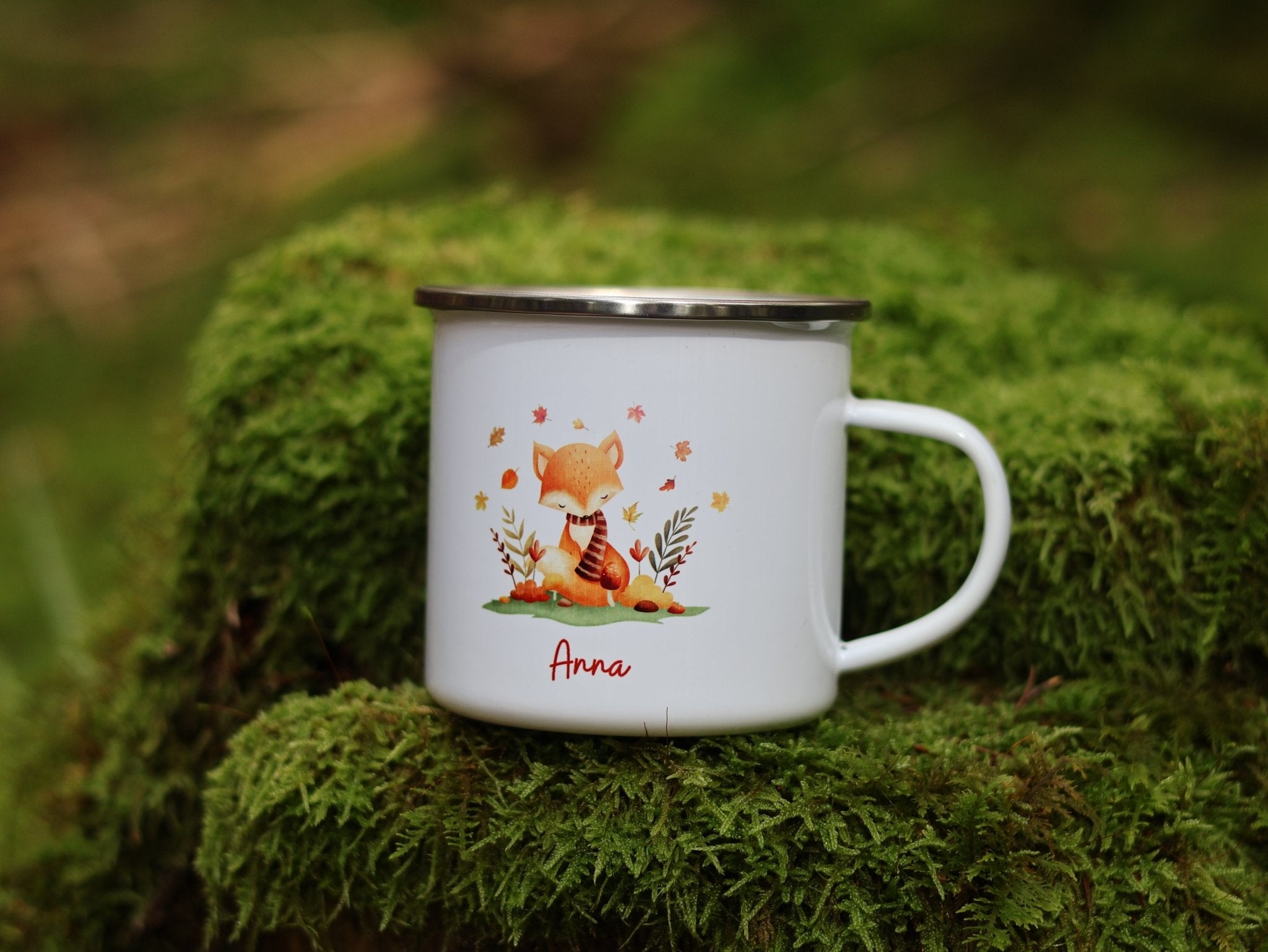 Emailtasse Fuchs personalisiert - besonderlich.de - baby becher