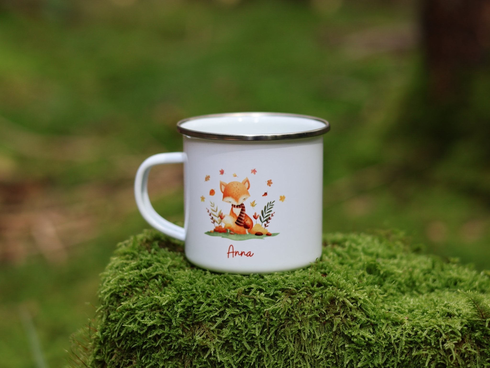 Emailtasse Fuchs personalisiert - besonderlich.de - baby becher