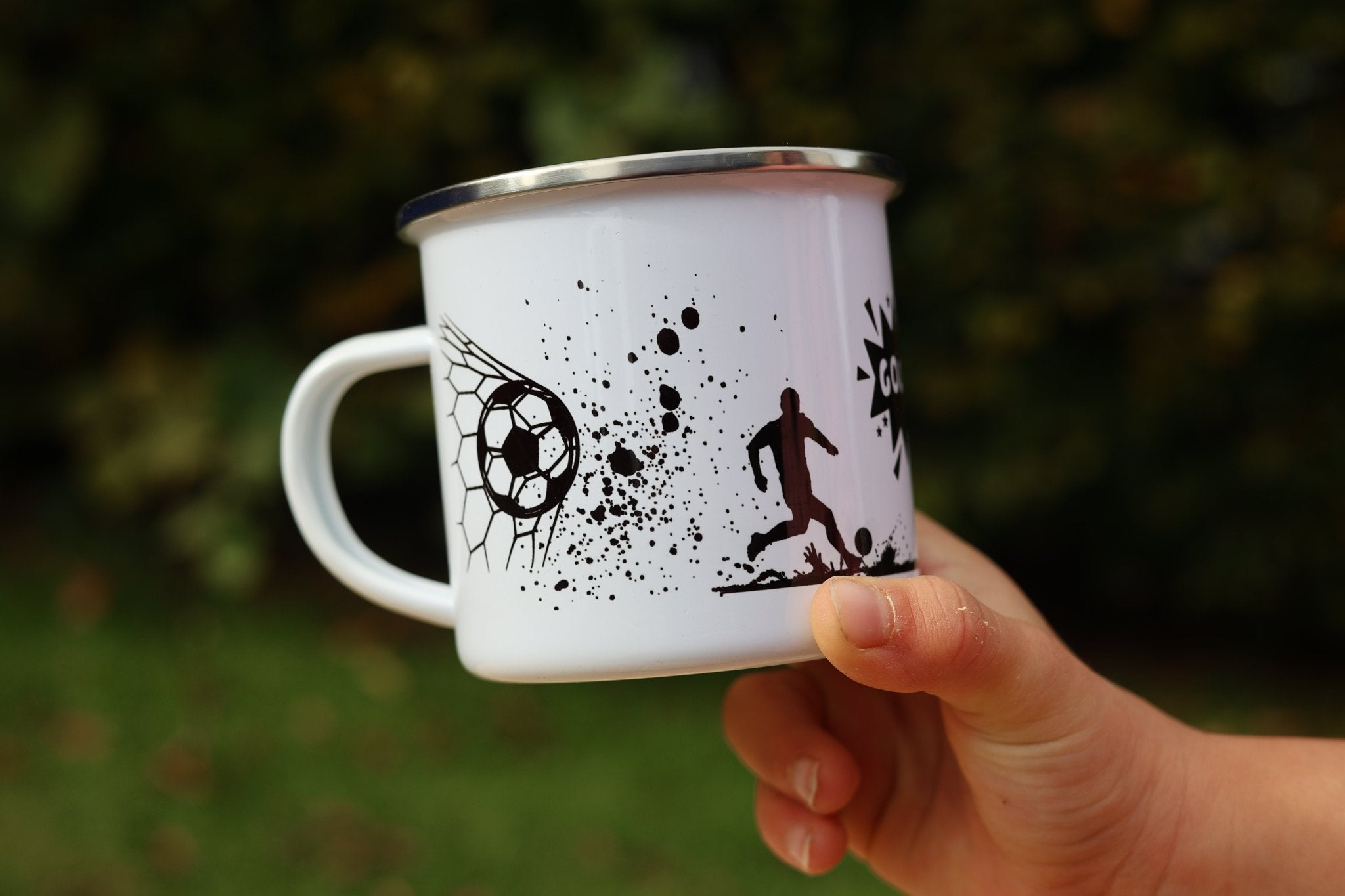 Emailtasse Fußball personalisiert - besonderlich.de - becher kinder