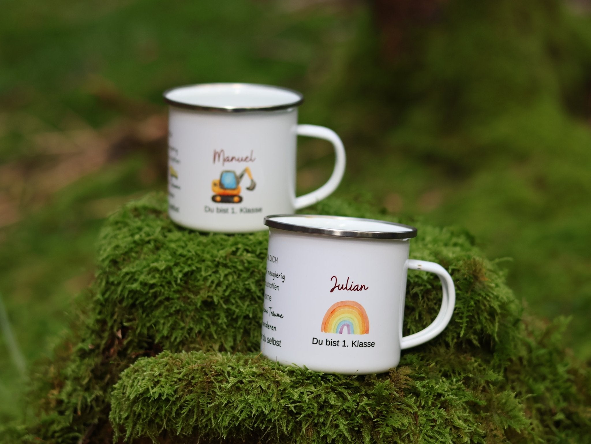 Emailtasse Schulkind mit Affirmation personalisiert - besonderlich.de - Affirmation