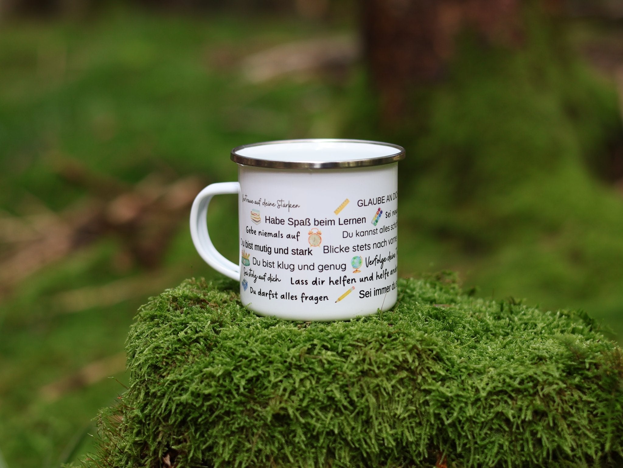 Emailtasse Schulkind mit Affirmation personalisiert - besonderlich.de - Affirmation