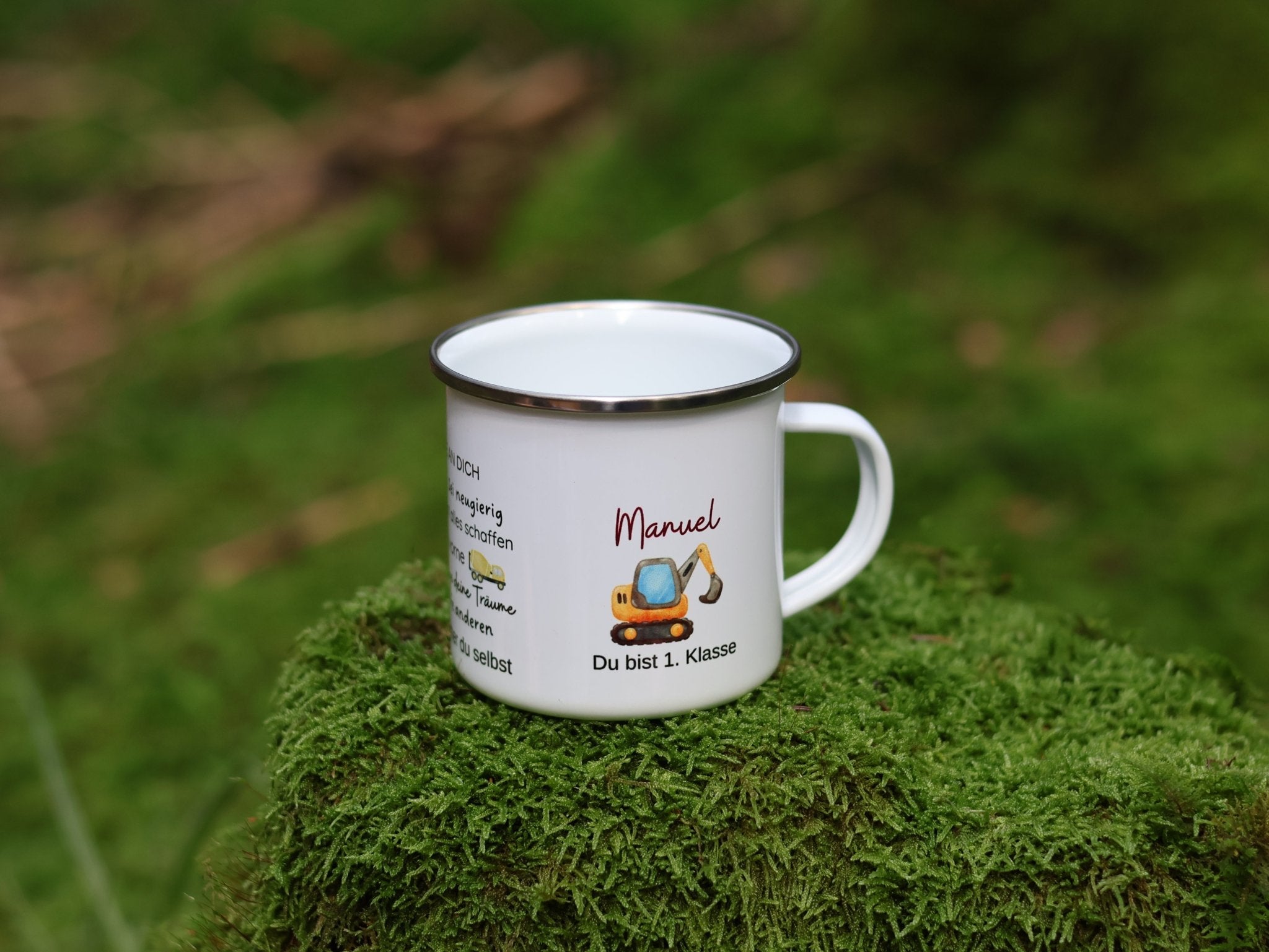 Emailtasse Schulkind mit Affirmation personalisiert - besonderlich.de - Affirmation