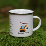 Emailtasse Schulkind mit Affirmation personalisiert - besonderlich.de - Affirmation