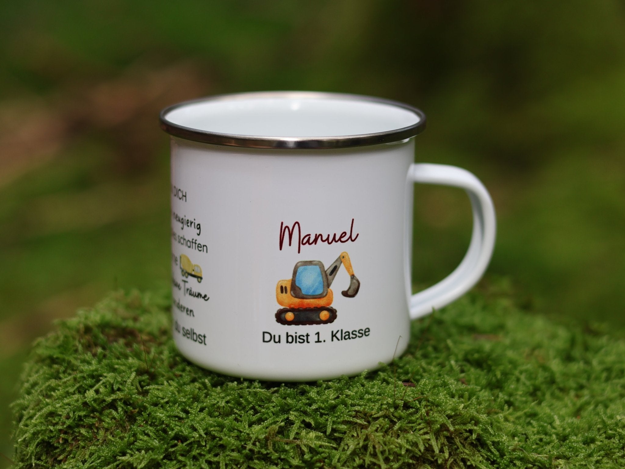 Emailtasse Schulkind mit Affirmation personalisiert - besonderlich.de - Affirmation