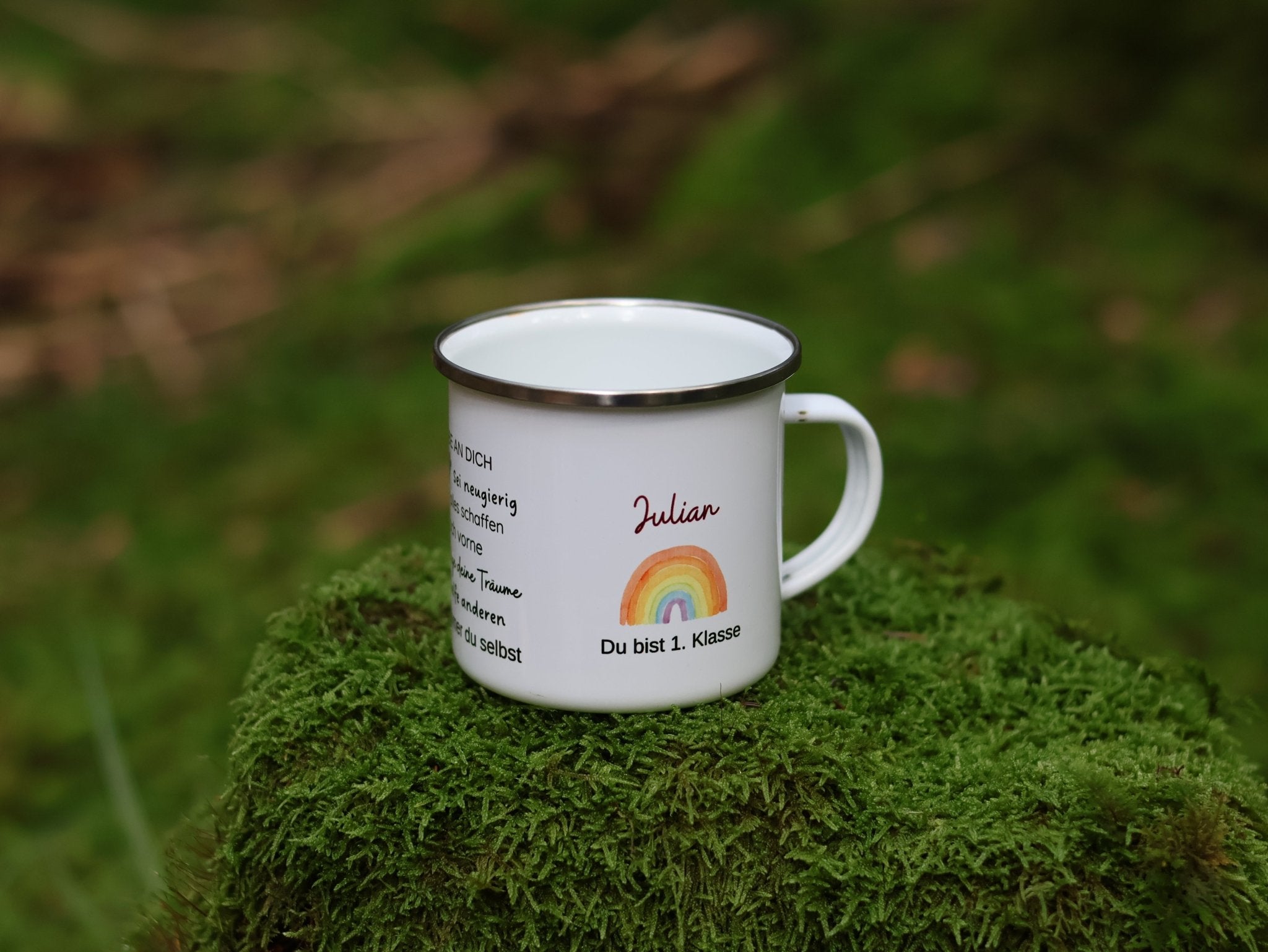 Emailtasse Schulkind mit Affirmation personalisiert - besonderlich.de - Affirmation