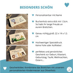 Frühstücksbrettchen Tierfreunde mit Regenbogen "Hier krümelt" - besonderlich.de - 1 geburtstag