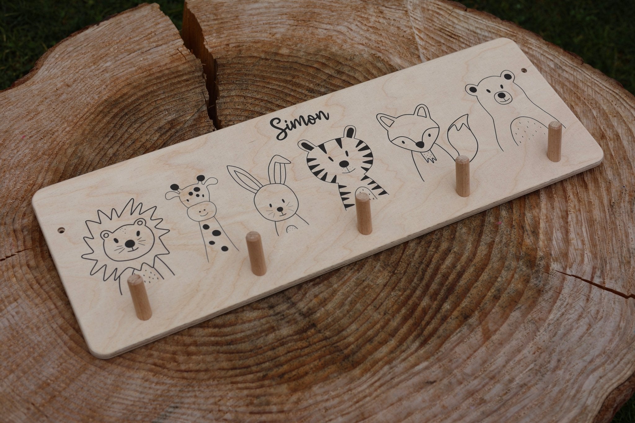 Garderobenleiste Tierfreunde - besonderlich.de - baby