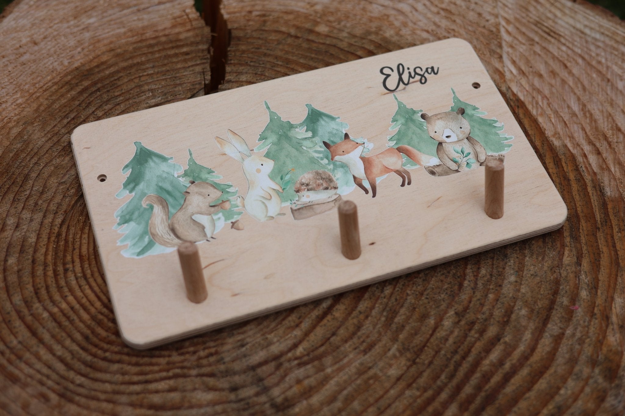 Garderobenleiste Waldfreunde - besonderlich.de - baby